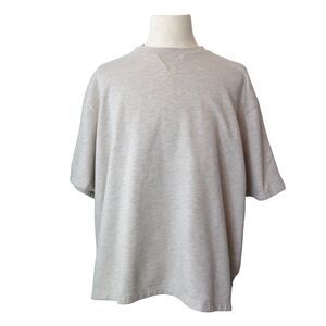 Ted Baker London Oatmeal Short Sleeve Sweatshirt 7 (3XL) Oversized Relaxed Fit